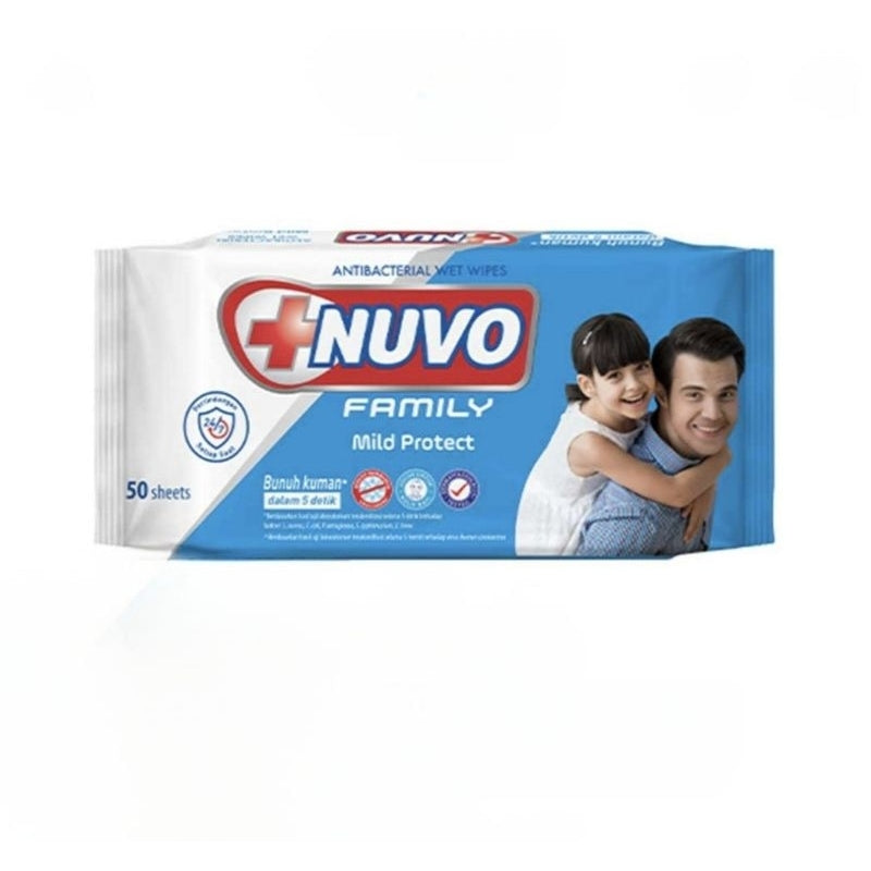 Nuvo Family Tisu Basah Antiseptik 2 x 50 s