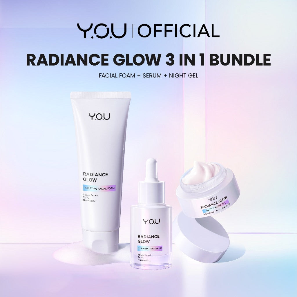 YOU 3in1 Paket Skincare Set 3pcs Radiance Glow, Radiance Up, Acneplus, Peeling