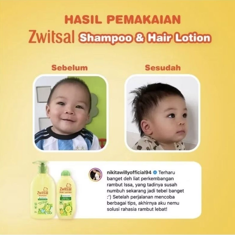 Zwitsal Natural Sampo Bayi Aloe Vera Botol 100 ml