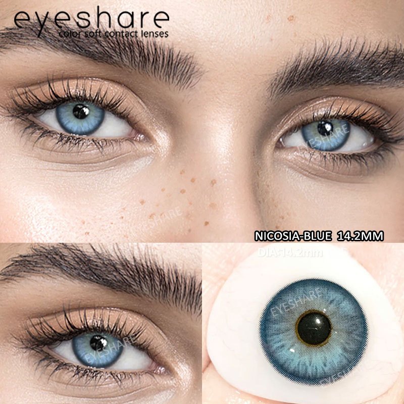 Eyeshare Brown Softlens Nicosia Brown Big Eyes 1Pasang Lensa Kontak Soft Softlen