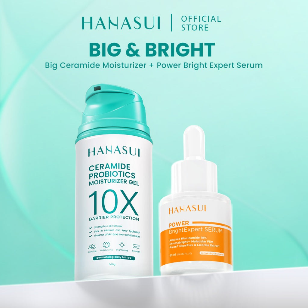 【BIG SIZE】Hanasui Ceramide Probiotics Moisturizer Gel 100ml - Pelembab Ringan Lembap Perbaiki Skin Barrier dan Mencerahkan