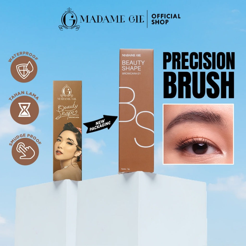[FLASH SALE] [NEW PACKAGING] Madame Gie Beauty Shape Browcara - MakeUp Mascara Alis