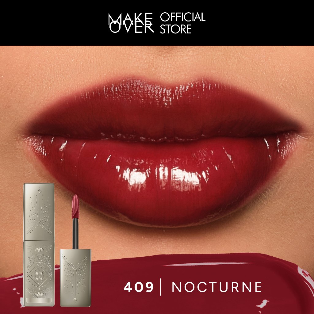 [SPECIAL 11.11] MAKE OVER Glassy Lip Lacquer X Hian Tjen - Lip Gloss LipTint Lipcream Lip Cream Lipstick Lipstik Make Up Pigmented BEST SELLER Long Lasting Somethin Time Less w Maybe Euphoria