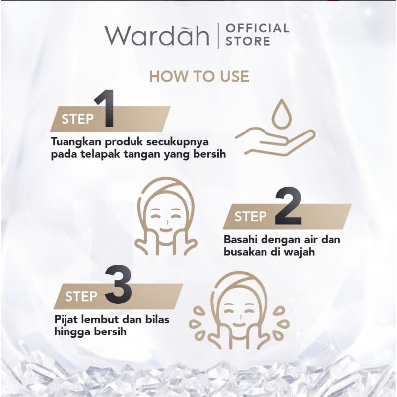 Wardah Crystal Secret Pembersih Wajah Foam 100 ml