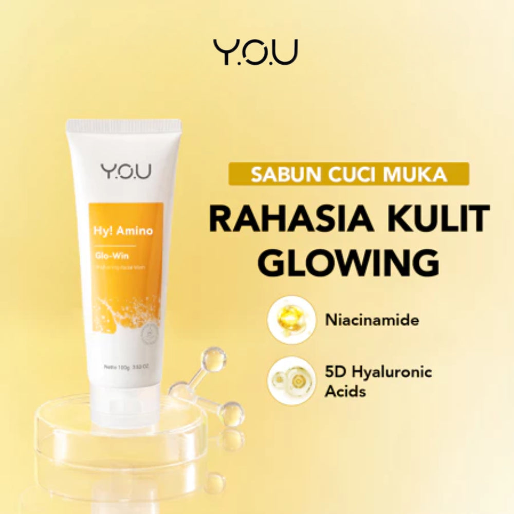 Y.O.U HY! Amino Facial Wash Series | Ac-Ttack | Glo-Win | Glowing Gentle | Contr-Oil | Bye-Byeteria Brightening | 2% Niacinamide | 1.5% BHA Fight Acne | 20% Centella