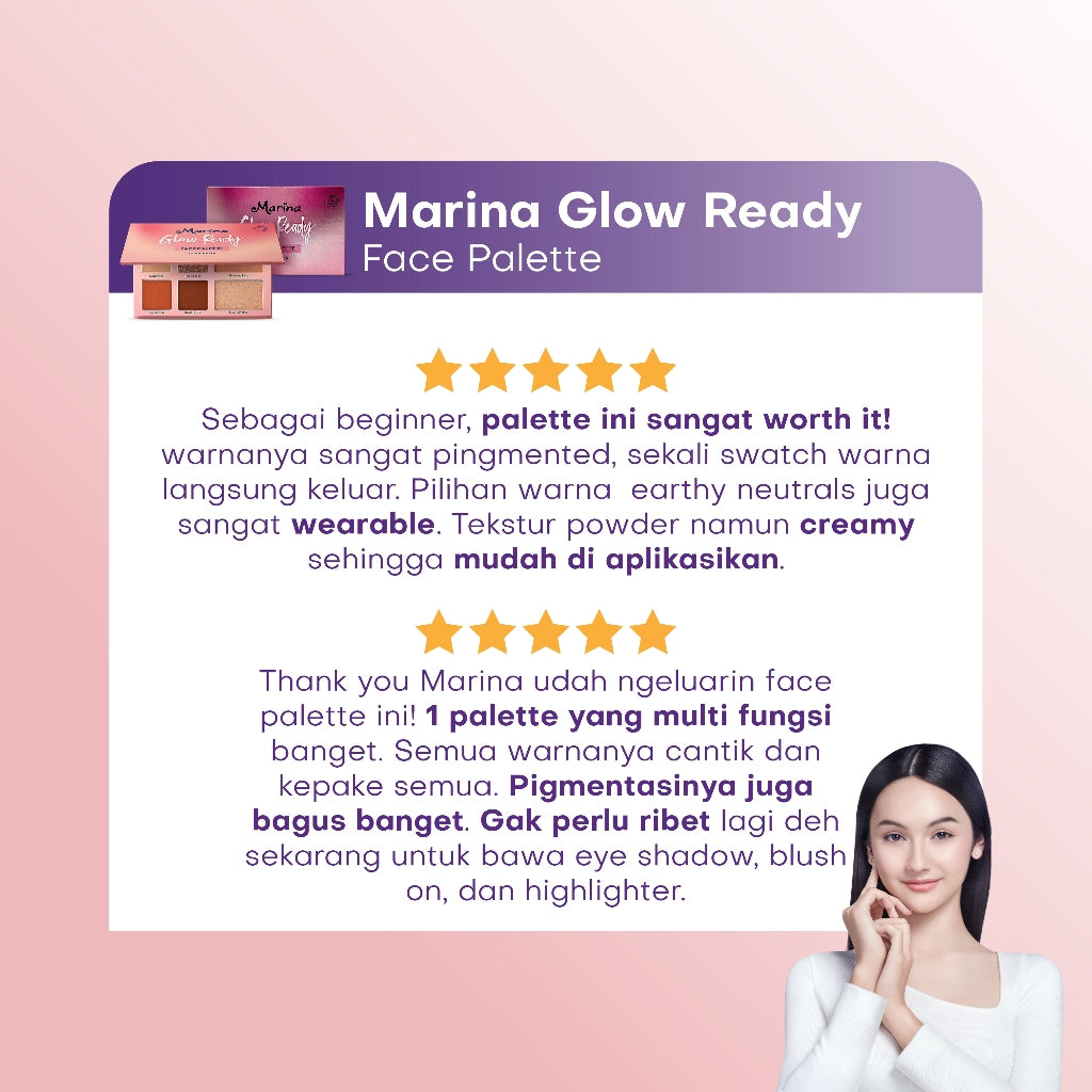 Marina Glow Ready Face Palette Vivid Earth - Exp :12.2026