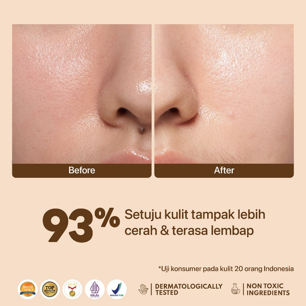 NPURE Bundling Licorice Serum + Licorice Moisturizer 30gr / Bright and Glow / Rangkaian Skincare / Mencerahkan