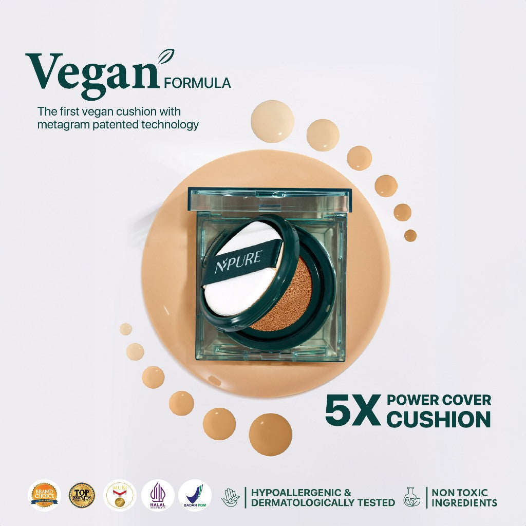 POWER CUSHION - NPURE Centella Asiatica Flawless Matte Power Cushion / Cushion Daily / Cushion matte