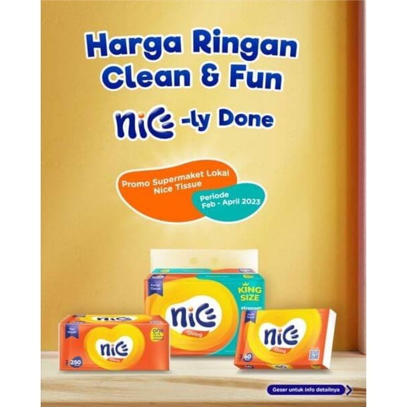 Tisu Wajah Nice Serbaguna 900g Lembut Dan Praktis