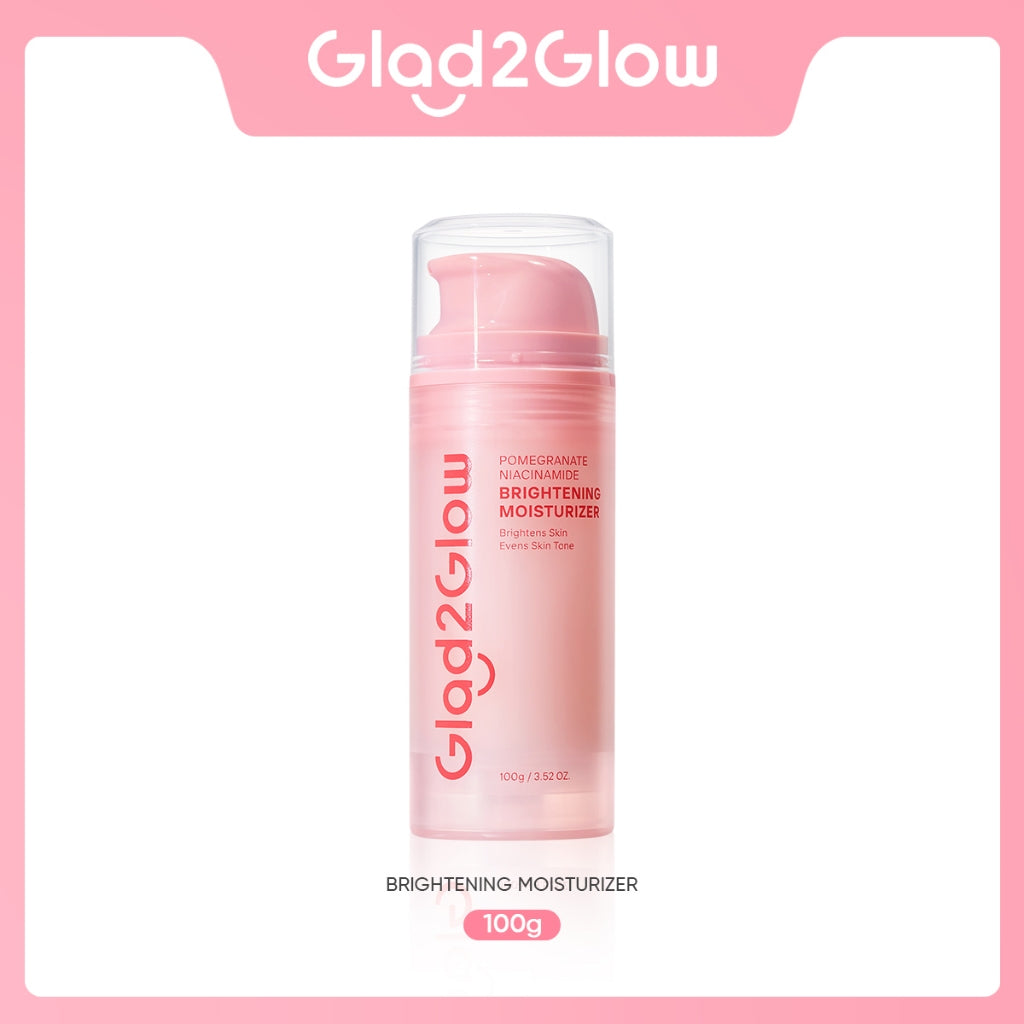 [Isi Besar Hemat]Glad2Glow Moisturizer Series100G Water Gel Niacinamide Brightening Retinol CentellaMencerahkan Pemutih Kulit Pelembab Bercahaya Krim Siang dan Malam Perawatan Kulit Ekstrak Delima Asam Lemak Asam Delima Wajah G2glow official store