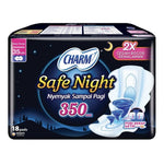Charm Safe Night Pembalut Wanita Wing Malam 35 cm 18 pcs