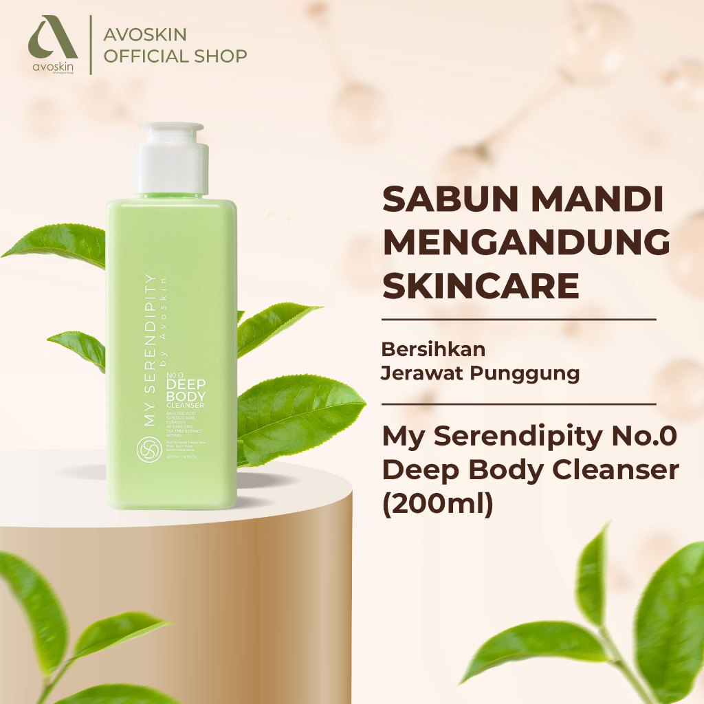 Deep Body Cleanser Avoskin My Serendipity No.0 200ml-Kulit Berjerawat
