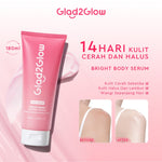 Glad2Glow Bright & Moist Body Serum Series | Body Cream Body Lotion Brighten Moist & Smooth Pemutih Badan Body Serum Glow & Peeling Menghidrasi Kulit Mencerahkan Dan Pemutih Tubuh Atasi Belang Brighty Care Whiten Handbody ohbt Lotion g2g official store