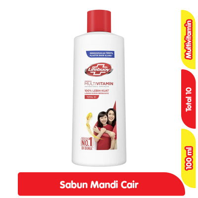 Lifebuoy Sabun Mandi Cair Anti Bakteri Total Protect Botol 100 ml
