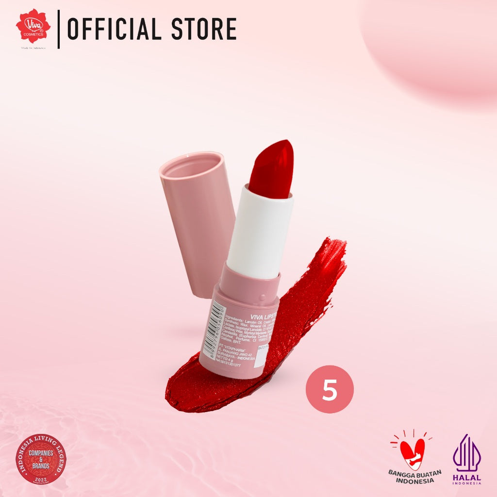 Viva Lipstick with Squalane & Mineral Oil (No. 01 - 20)