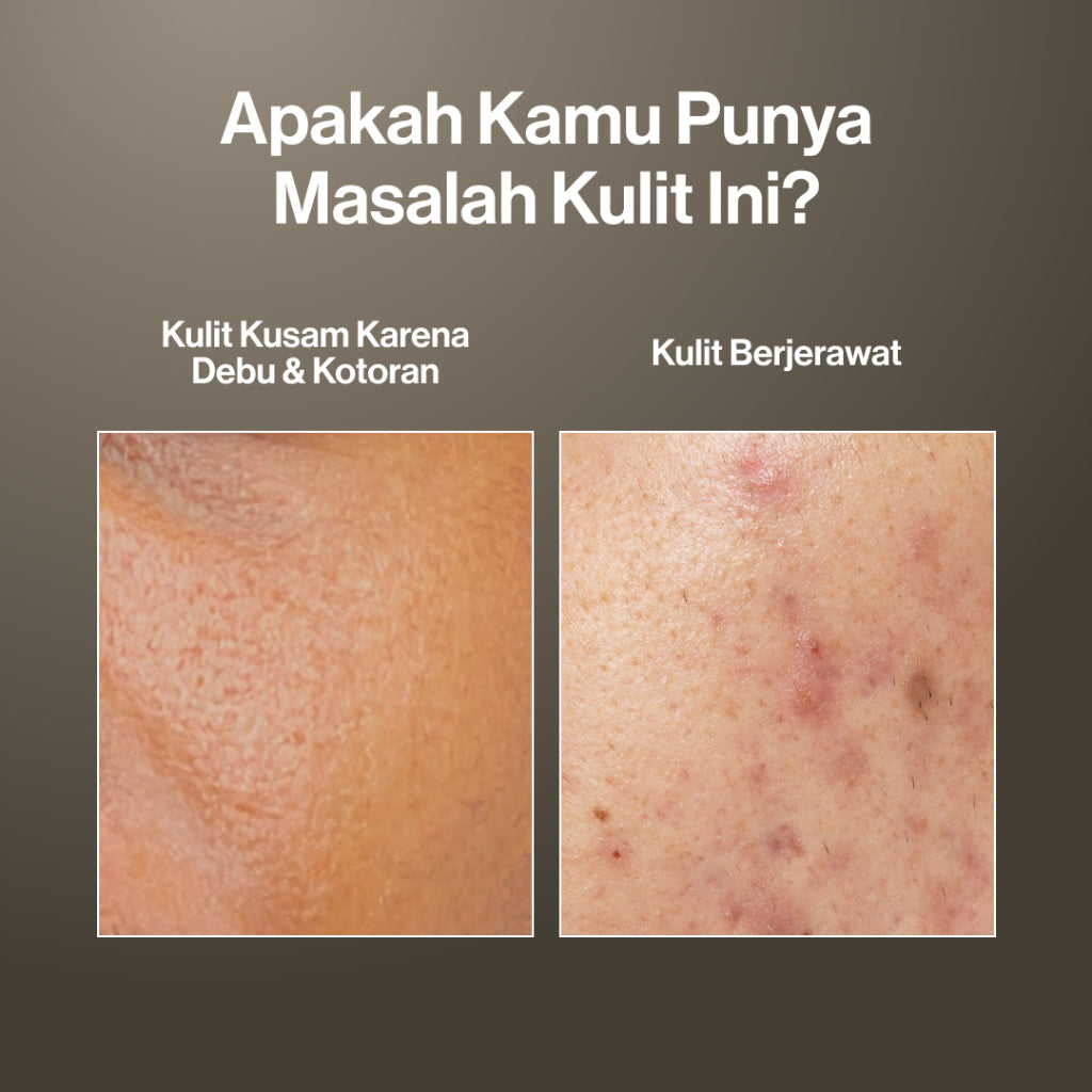 Twin Pack Kahf Face Wash Brightening and Dark Spot Scrub 100 ml - 2 pcs Sabun Cuci Muka Pria Anti Noda Hitam Bekas Jerawat - Suitable for Daily Use