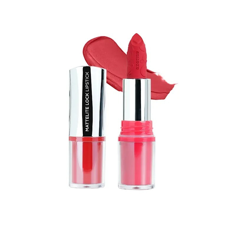 Azarine Mattelite Lock Lipstick 4 Gr | Smudgeproof Transferproof Smooth & Lightweight Lipstick