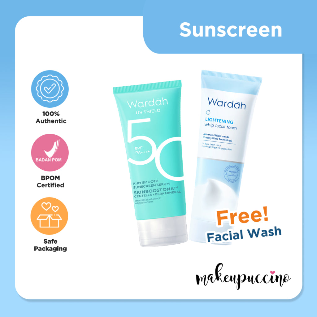 Wardah UV Shield Airy Smooth Sunscreen Serum SPF50 PA++++