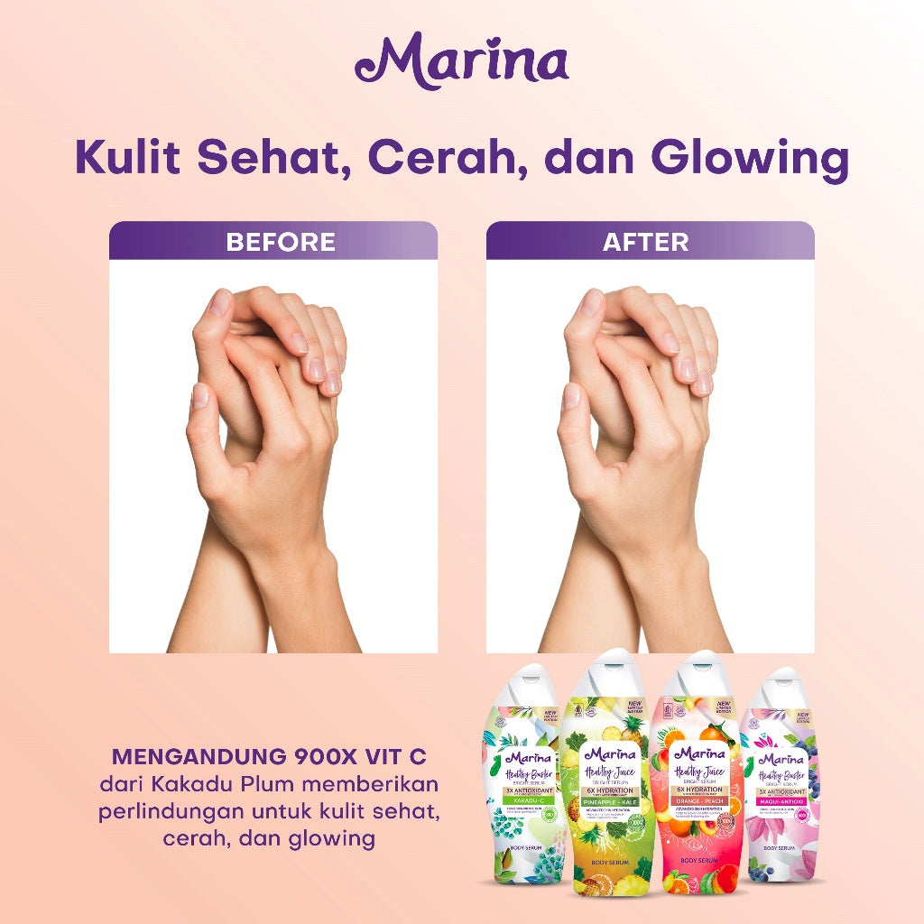 Marina Healthy Booster Bright Serum Kakadu [ 185ml - 2pcs ] - Exp : 05.2027