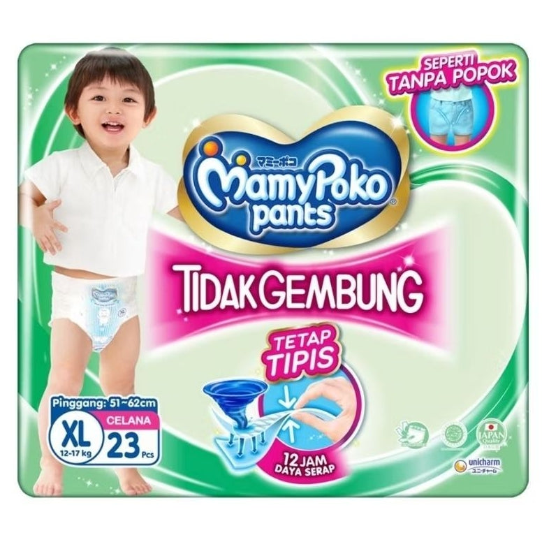 Mamy Poko Popok Celana Pampers Bayi Tidak Gembung XL 23 pcs