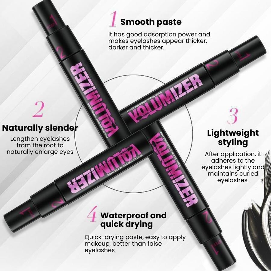 Maskara Ultra Melentikan Bulu Mata Double Head Thick Bulu Mata MaxTahan Air
