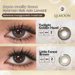 [Fuji Favorite] Lilmoon Softlens Kualitas Jepang softlens minus (0 sd -8.50) Twilight Golden Hazel Little Forest Brown Lensa minus/natural contact softlens/softlens warna/Lensa kontak