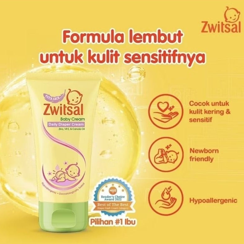 Zwitsal Krim Bayi Anti Ruam Popok Tube 50 mL