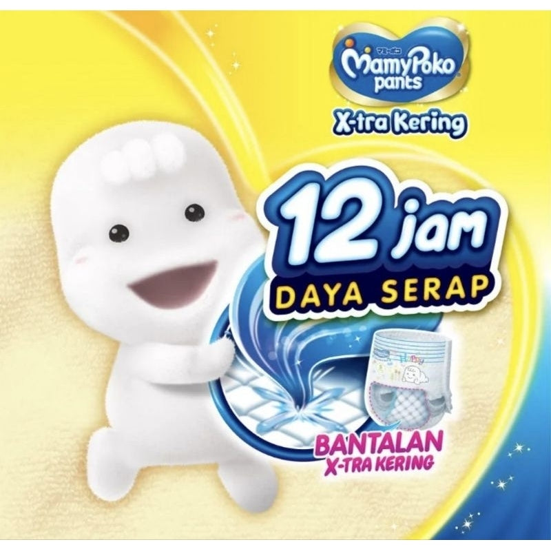 Mamy Poko X-tra Kering Popok Celana Pampers Bayi S 22 pcs