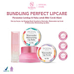 Noera Bundling Perfect Lipcare | New Vita Lip Serum + Watermelon Moisturizing Lip Balm + Watermelon Lip Scrub + Lip Sleeping Mask