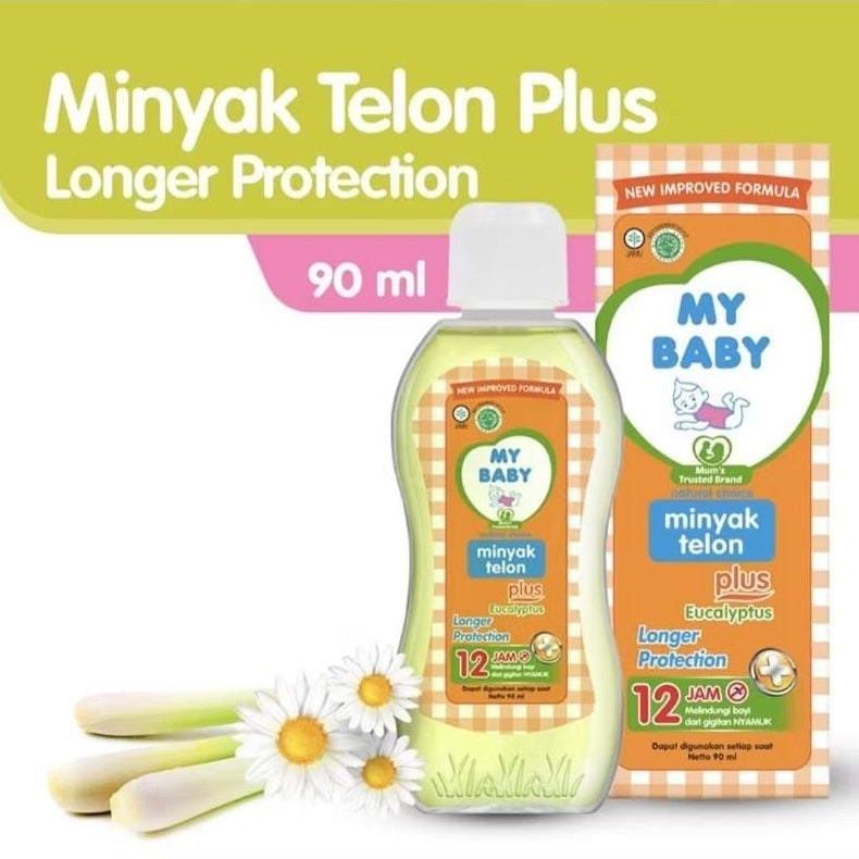 My Baby Minyak Telon Plus Eucalyptus Perlindungan Lebih Lama 60 ml 90 ml