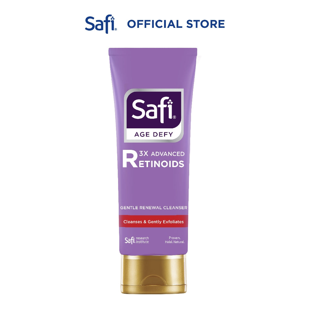 Safi Age Defy 3X Advanced Retinoid - Gentle Renewal Cleanser 100gr - Sabun Cuci Muka Non SLS | Better Than Retinol