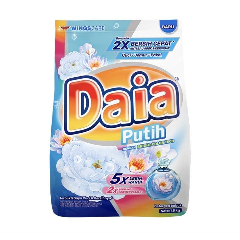Daia Deterjen Bubuk + Pelembut Pakaian Refill 1.5 kg