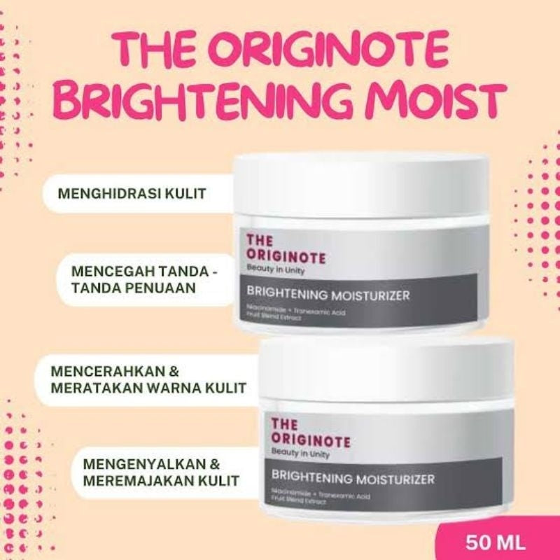 The Originote Moisturizer Pelembap Wajah Brightening 50 ml