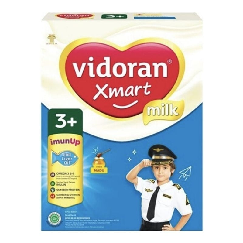 Vidoran Xmart 3+ Madu Vanila 925 g Susu Pertumbuhan Anak 3-5 Tahun
