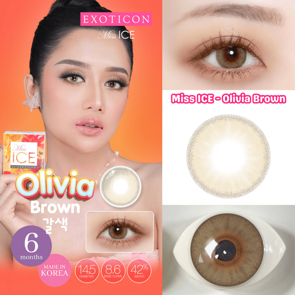 Exoticon Softlens Brown Series II - Soflens Cokelat Korea | Soflens Minus | Soflens Daily