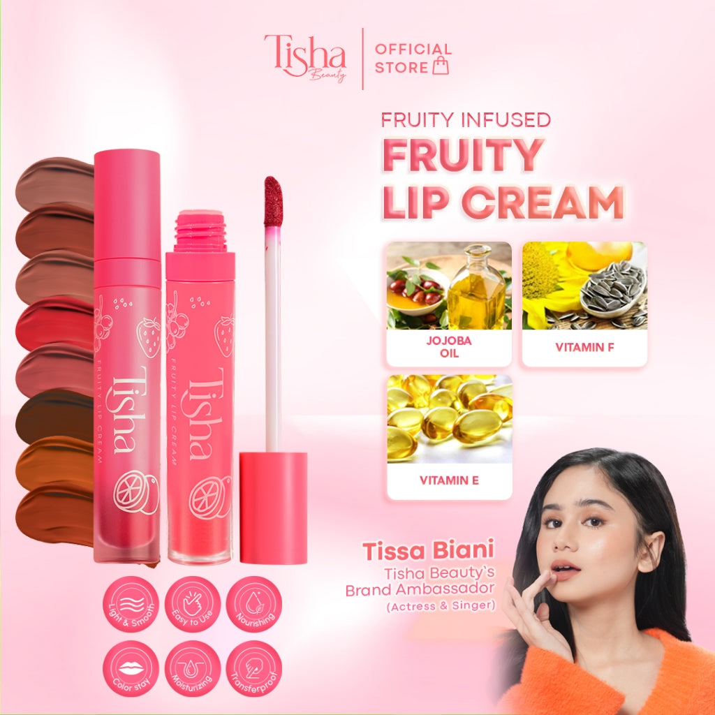 Tisha Beauty Fruity Lip Cream – Moisturizing Longlasting 12hour 4ml