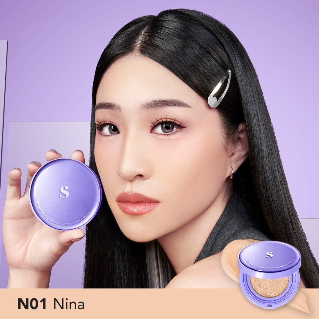 [BUNDLE HEMAT] SOMETHINC Coverblur Pro Filter Breathable Cushion SPF 40 PA++++ x Ceraplump Tinted Lip Balm SPF25 PA++++