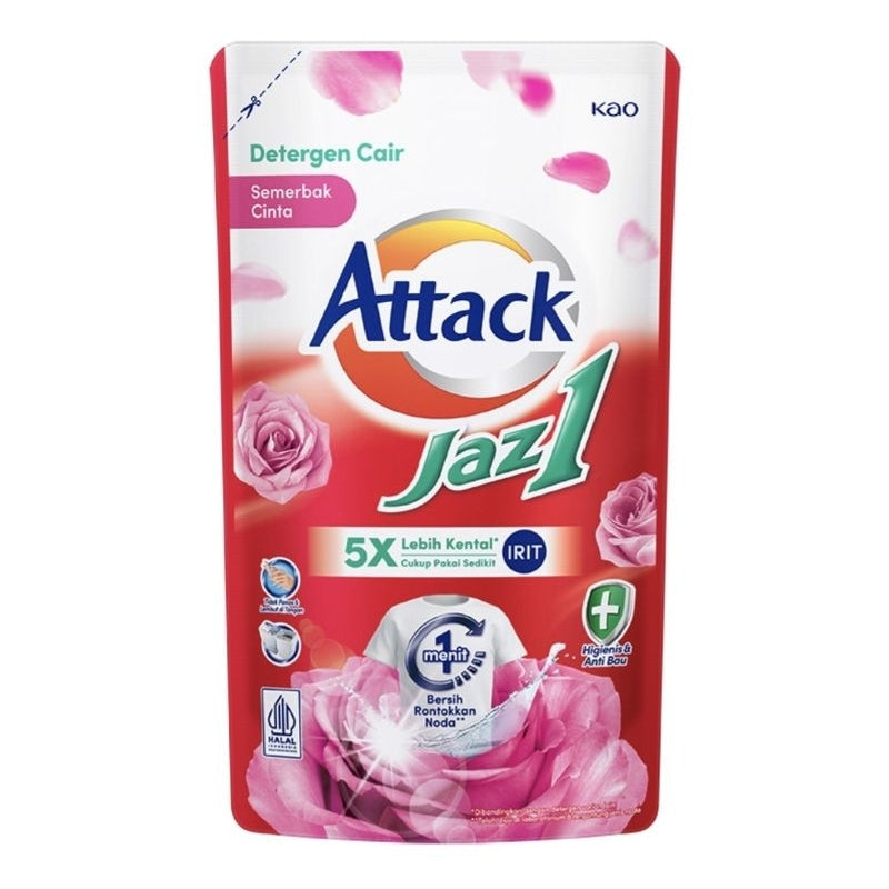 Attack Jaz1 Deterjen Cair Semerbak Cinta 700 g