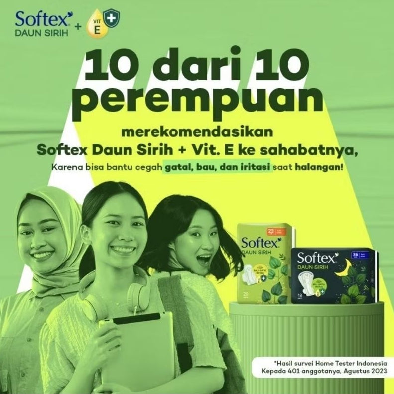 Softex Daun Sirih Pembalut Wanita Wing 36 cm 18 pcs