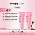 Lavojoy Let It Glow Black Opium Body Serum Skin Brightening Upgraded Version | Body Lotion Untuk Mencerahkan Dan Melembabkan Kulit Dengan Niacinamide + Ceramide + Vitamin E