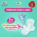 Laurier Super Slimquard Pembalut Wanita Wing 22.5 cm 20 pcs