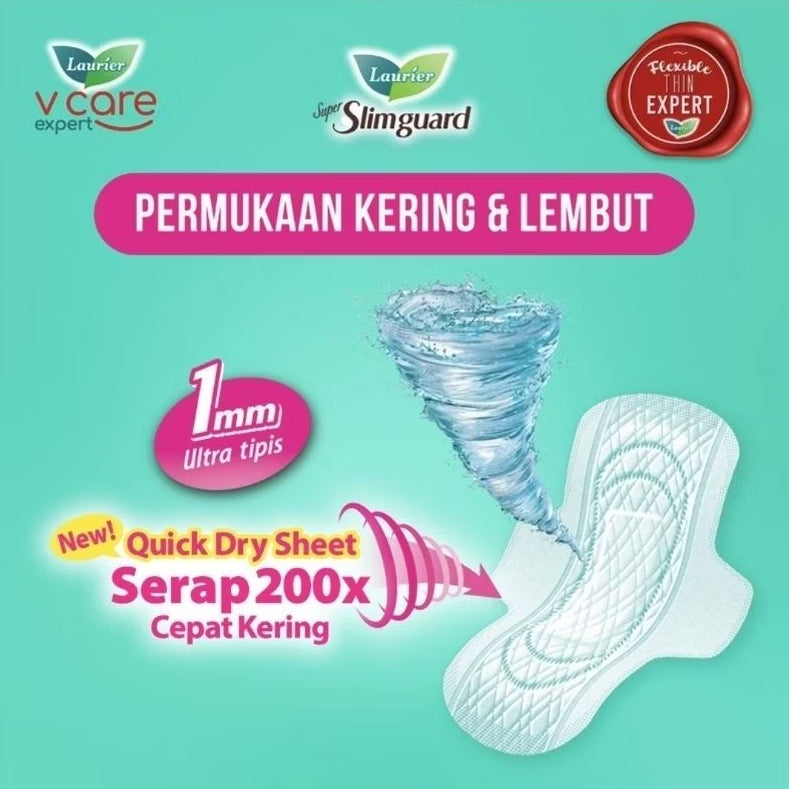 Laurier Super Slimquard Pembalut Wanita Wing 22.5 cm 20 pcs