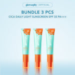Glowsophy Cica Daily Light Sunscreen SPF 35 PA+++ Light & Soothing Sunblock Wajah Pelembab Skin Membantu Menenangkan Kulit Berjerawat Sunscreen Skin Barrier Protection Chemical Melindungi Kulit Dari Sinar UV UVA UVB Ringan Tidak Lengket Mudah Meresap