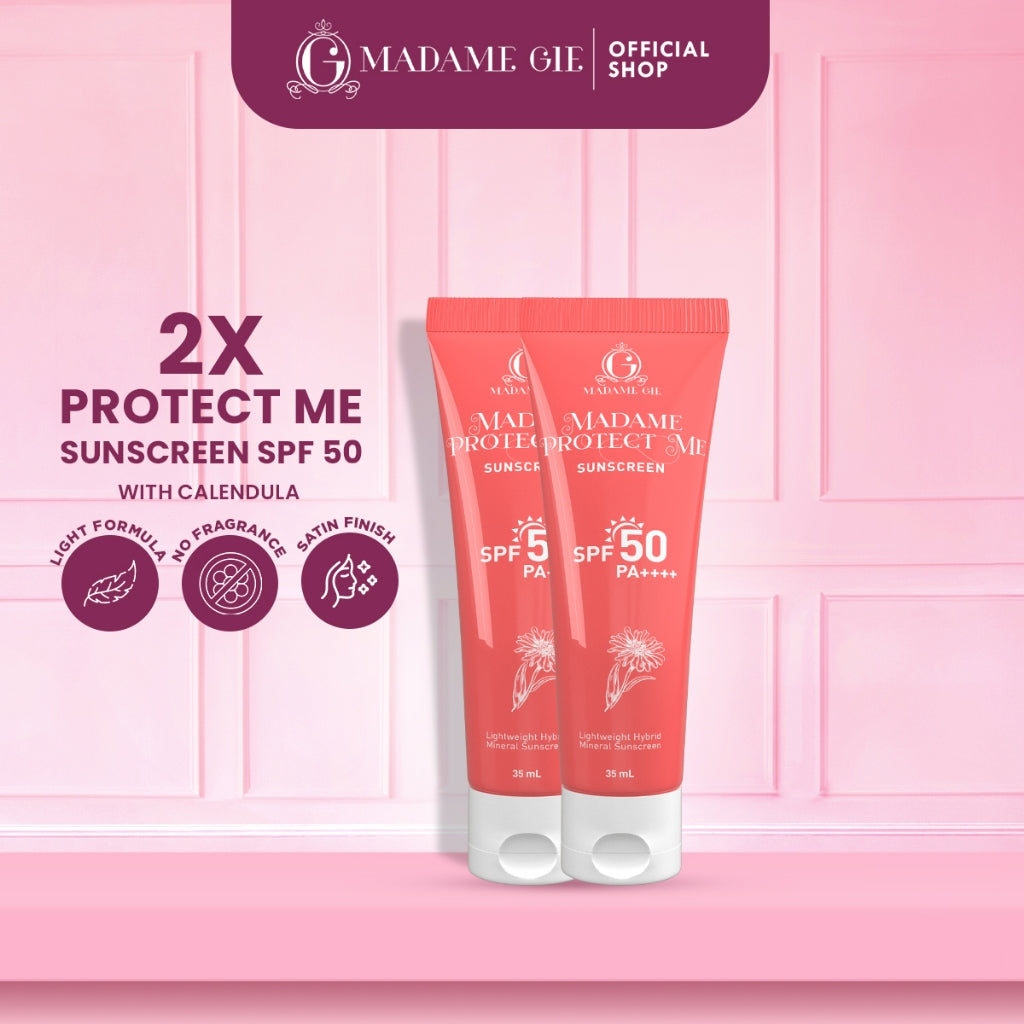 2X Madame Gie Madame Protect Me Sunscreen SPF 50 PA  ++++ With Calendula - Skincare Sunblock