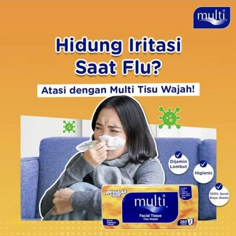 Multi Tisu Wajah Lembut 1000 G Aman Sensitif
