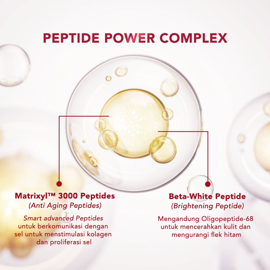 ERHA Age Corrector Serum Peptides & Soya Phytoplacenta for Well-Aging | Mengurangi Garis Halus Kerutan | Melembabkan | Boost Kolagen | Mencerahkan Flek Hitam | Glowing Plumpy | Anti Aging | Kenyal Kencang Cerah