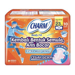 Charm Body Fit Pembalut Wanita Extra Maxi Wing 23 Cm 10 Pcs
