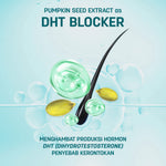 ERHAIR SET ANTI RONTOK Hairgrow Shampoo 370ml + Hair Tonic 60ml - Mencegah Rontok Hormonal | DHT Blocker | Panax Ginseng & Pumpkin Seed | Rekomendasi Ahli Dermatologi