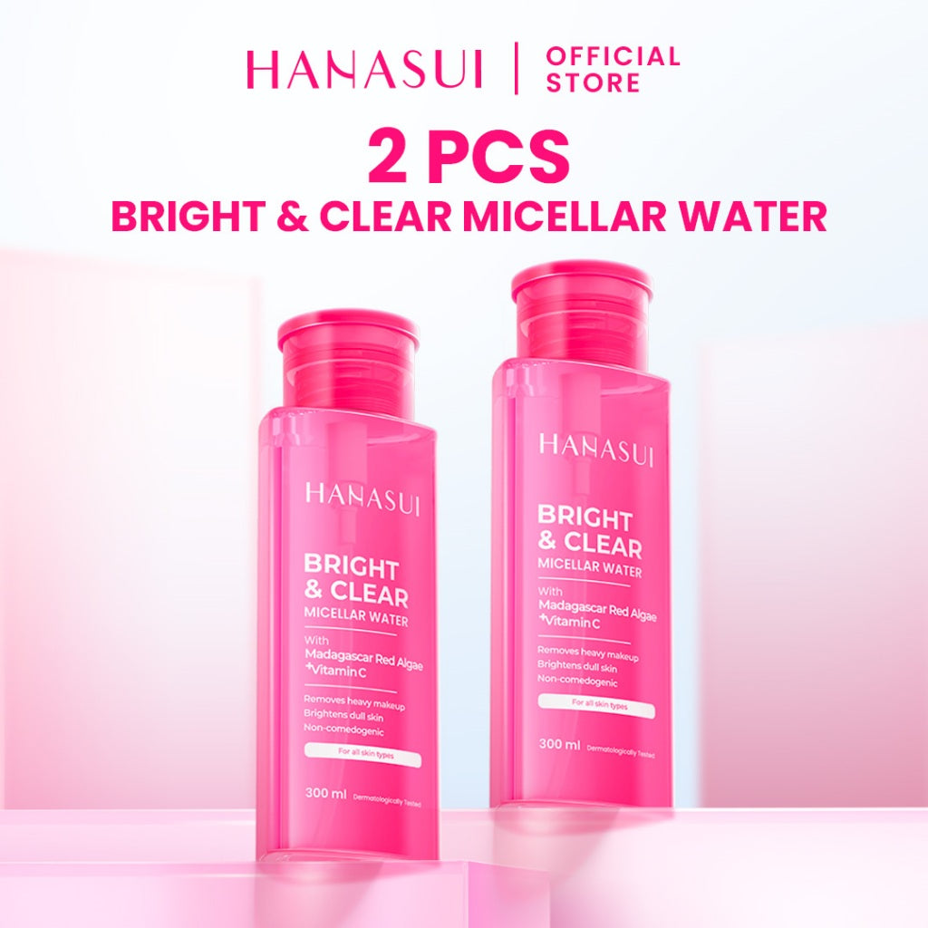 【 NEW 】HANASUI Micellar Water Lembut untuk Kulit Sensitif 0% alcohol - Micellar Mencerahkan Vitamin C - Micellar Korean Heartleaf