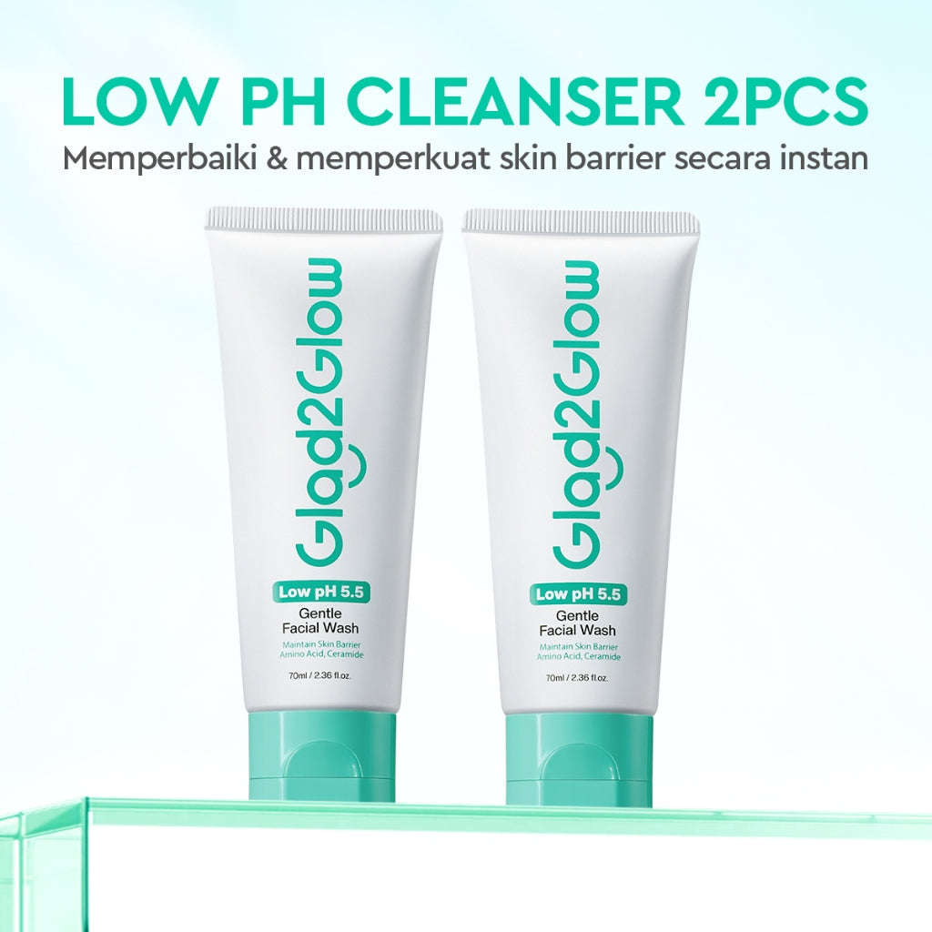 [New]Glad2Glow Low pH 5.5 Gentle Face Wash  Cleanser Pencuci Muka pH Seimbang Sabun Wajah Facial Cleanser sabun cuci muka g2g